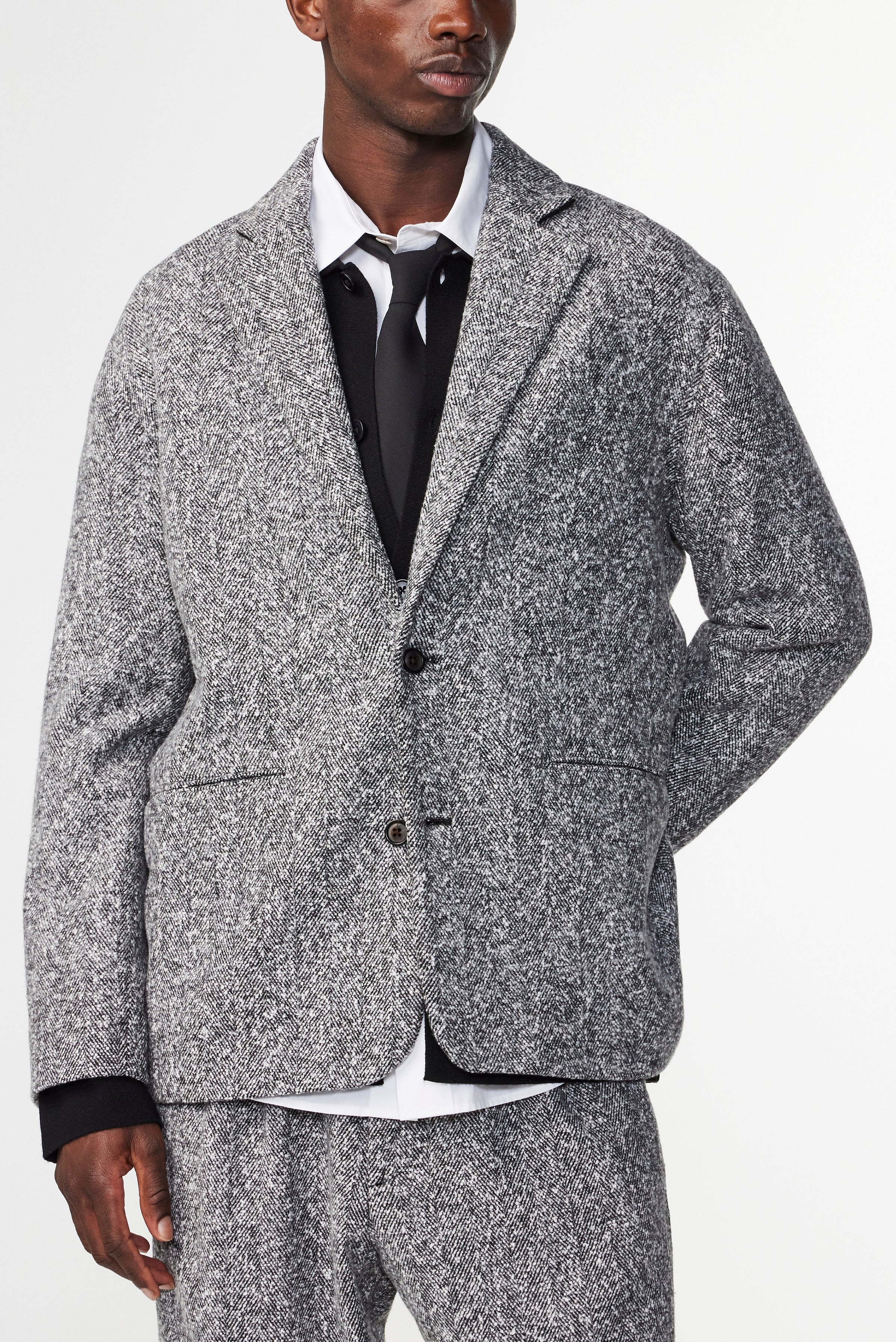 NN.07 Timo 1087 Blazer in Black Multi | Buster McGee