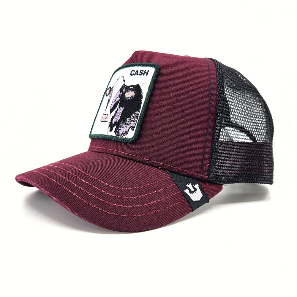 Goorin Bros - The Cash Cow Trucker Cap in Wine | Buster McGee