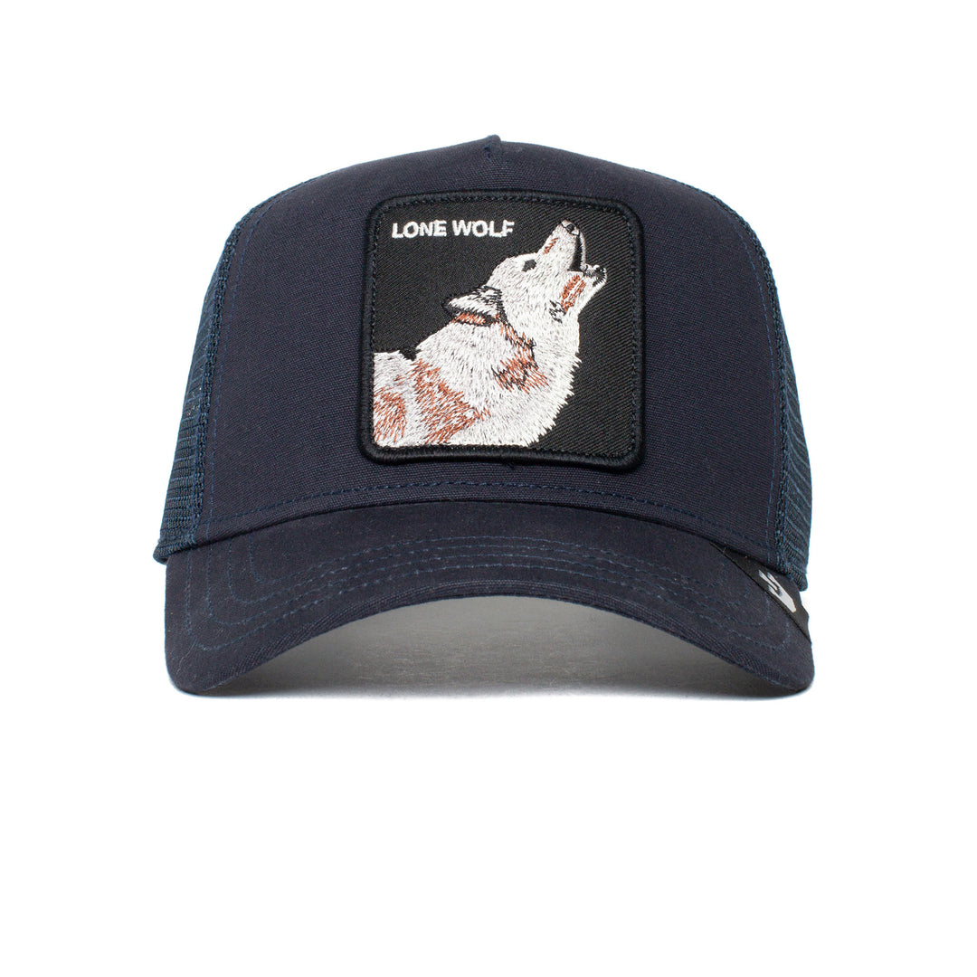 Goorin Bros - Lone Wolf Trucker Cap in Navy | Buster McGee Daylesford
