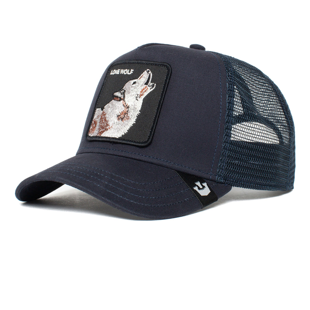 Goorin Bros - Lone Wolf Trucker Cap in Navy | Buster McGee Daylesford