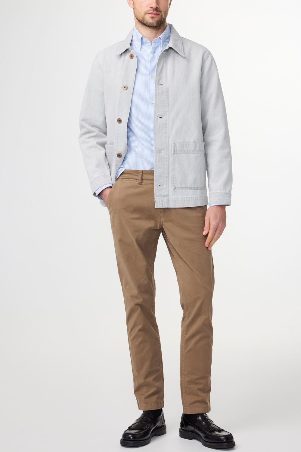 NN07 Marco 1400 Classic Chino in Shitake | Buster McGee