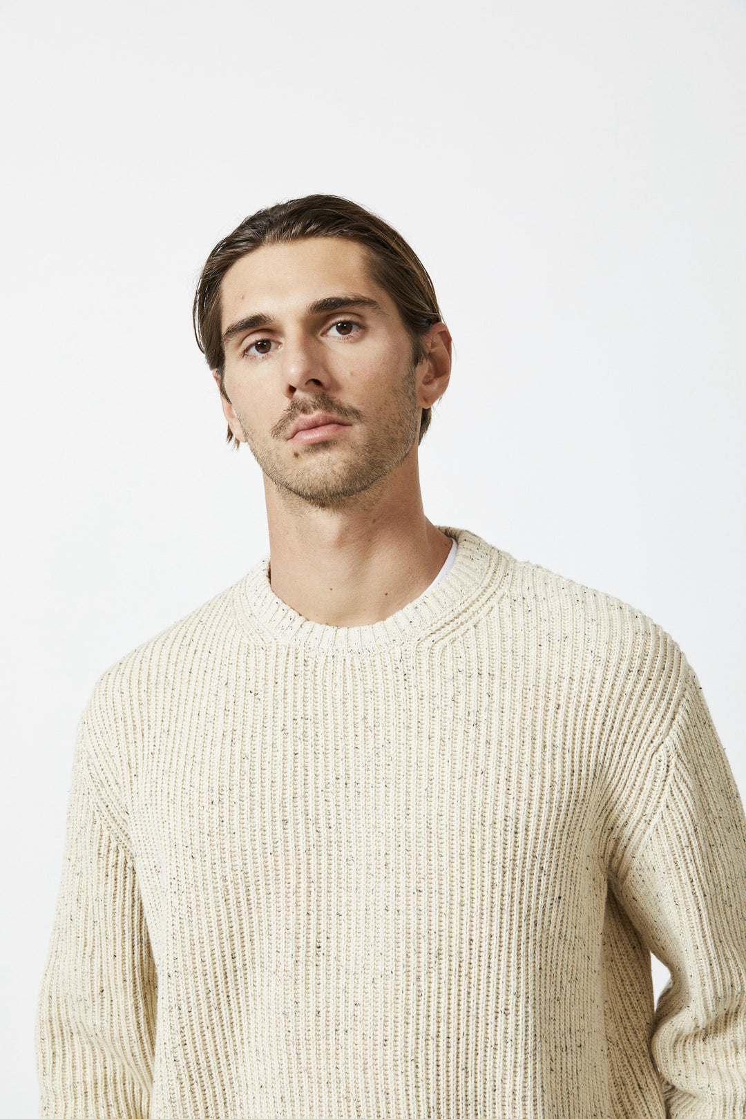 Mr Simple Fisher Chunky Knit in Oatmeal | Buster McGee