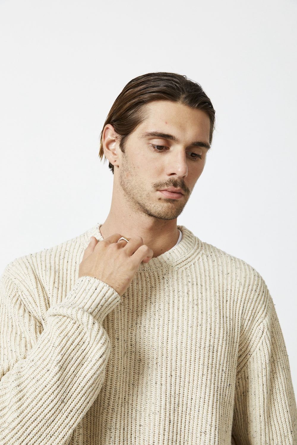 Mr Simple Fisher Chunky Knit in Oatmeal | Buster McGee