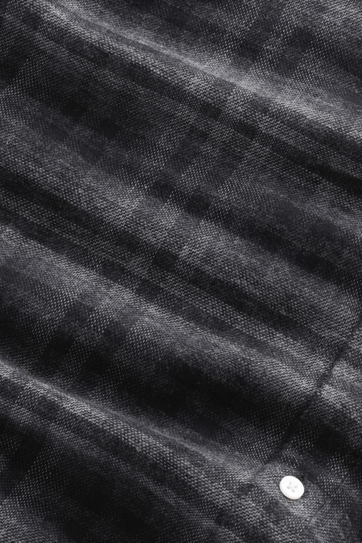 NN07 Arne 5166 Cotton Check Shirt in Dark Grey Check | Buster McGee