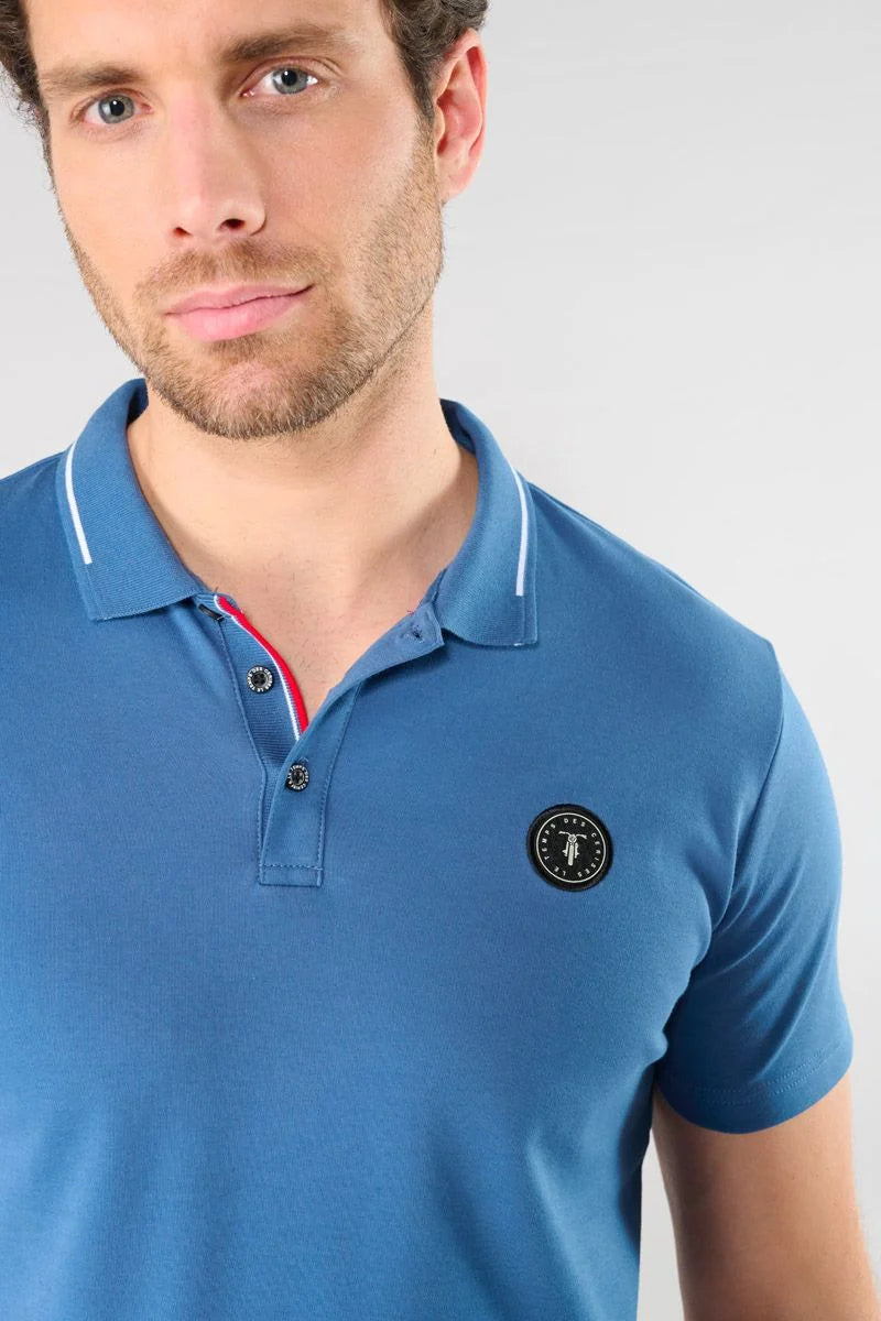 Aron Men's Polo Shirt in Indigo | Buster McGee
