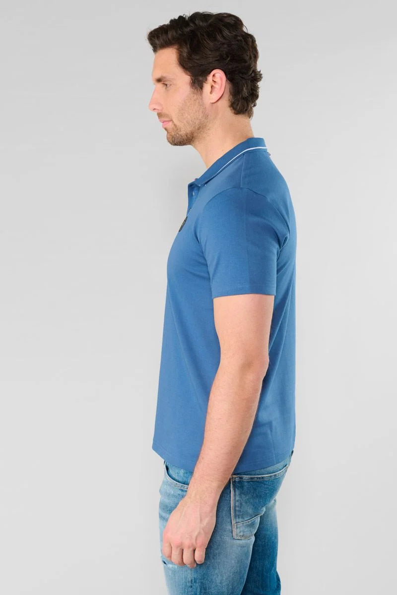 Aron Men's Polo Shirt in Indigo | Buster McGee
