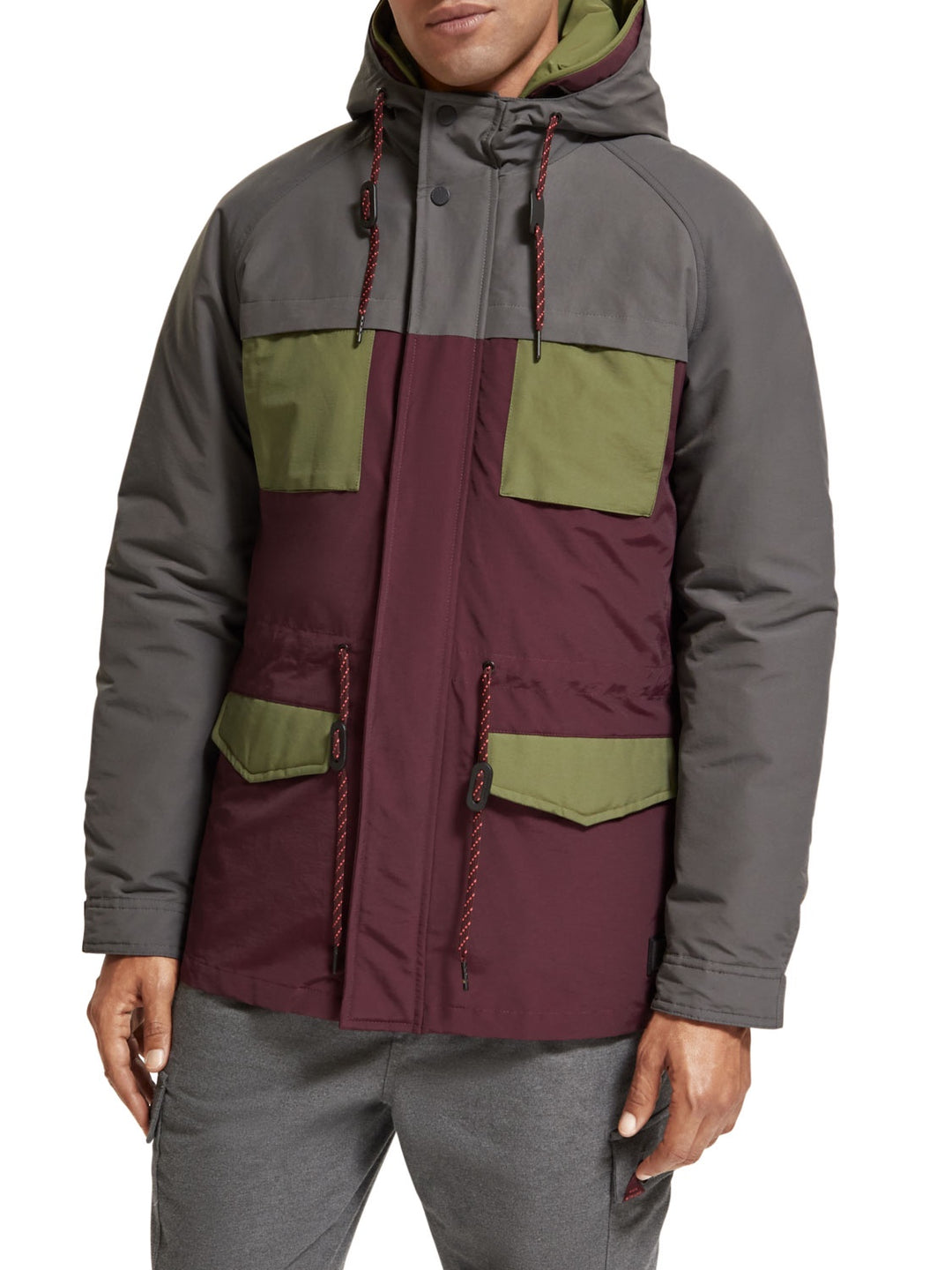 Scotch & Soda - 2 in 1 Mid Length Parka in Moon Dust | Buster McGee