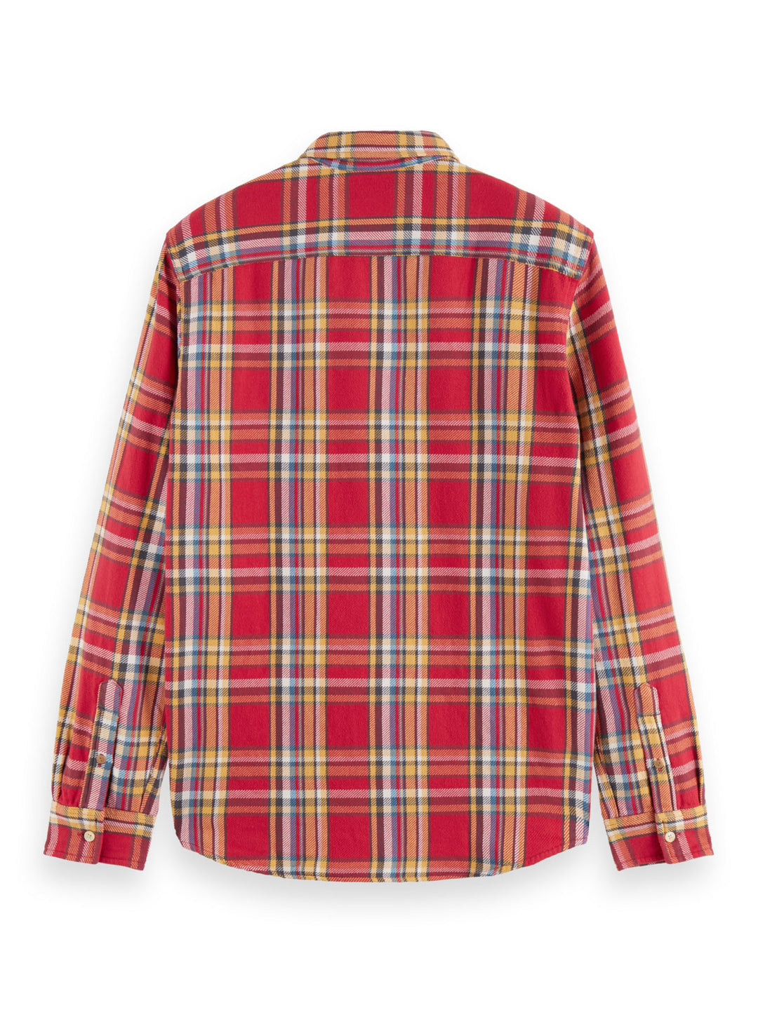 Flannel Check Roll Up Shirt in Red Check | Buster McGee