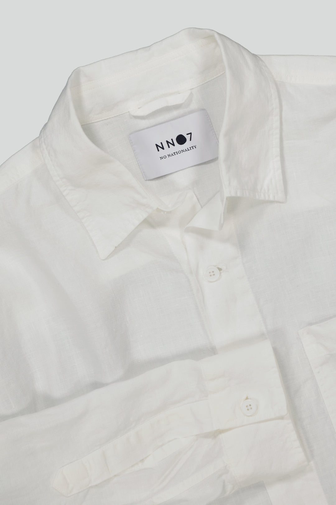 NN07 - Adwin 5706 Linen LS Shirt in White | Buster McGee Daylesford