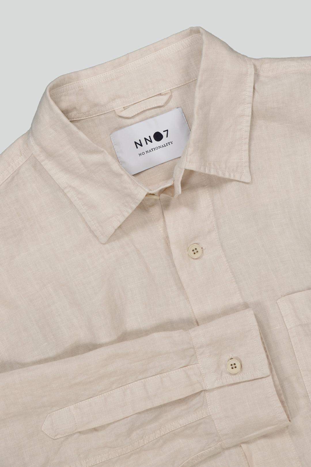 NN07 - Adwin 5706 Linen LS Shirt in Oat | Buster McGee Daylesford
