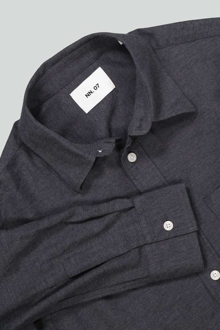 NN07 Deon 5465 Cotton Shirt in Dark Grey