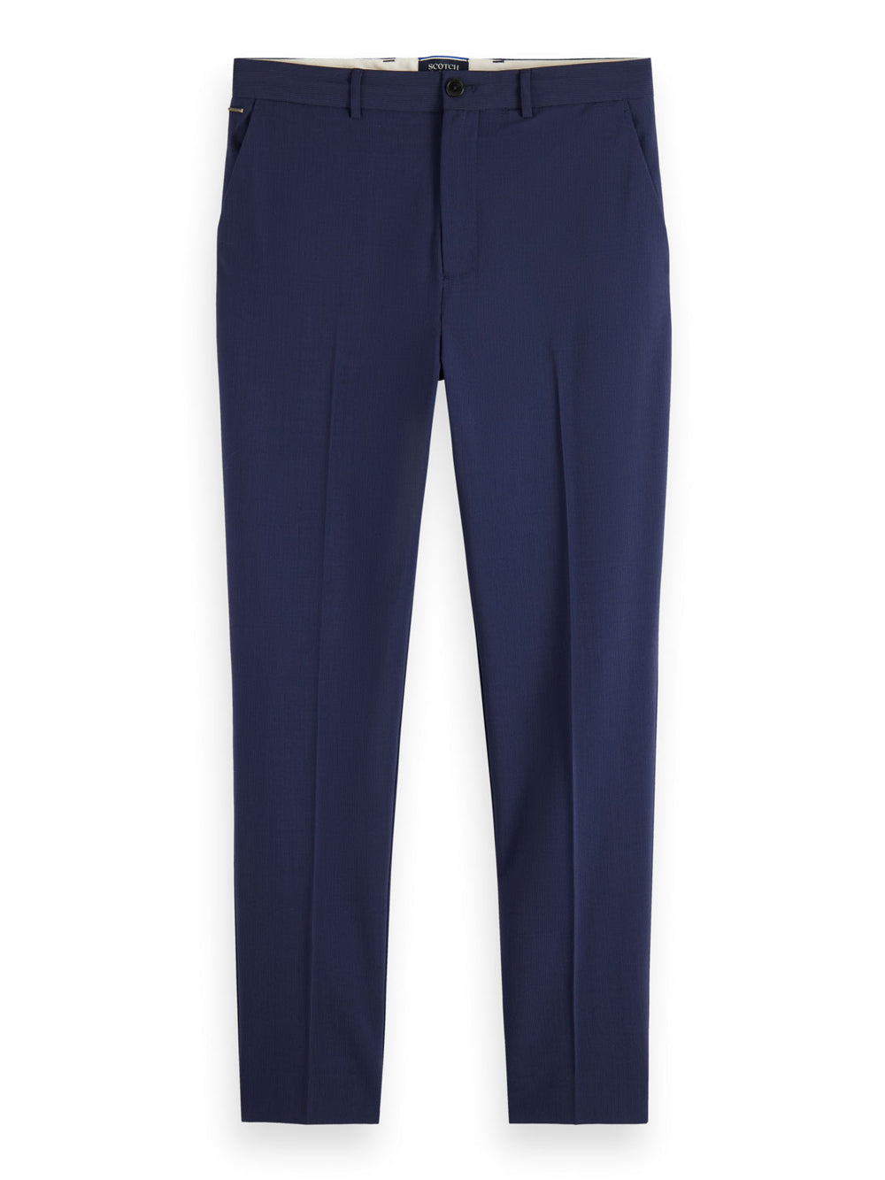 Irving Wool-Blend Seersucker Pinstripe Chino in Night | Buster McGee