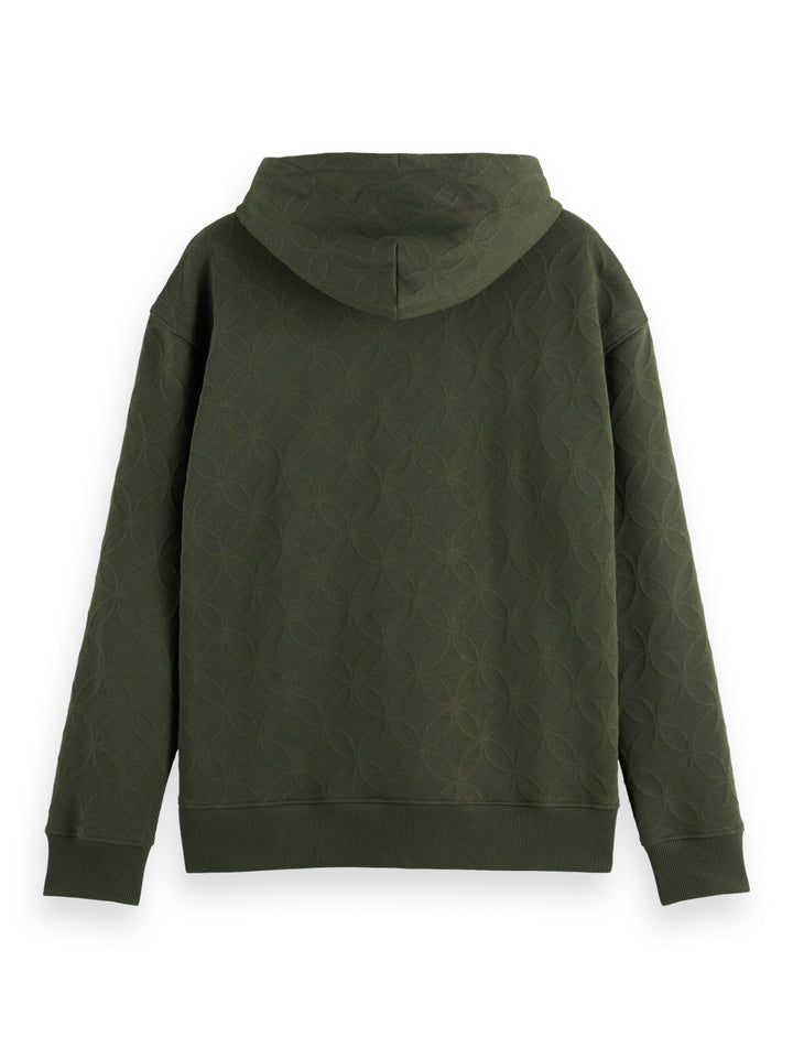 Jacquard Terry Hoodie in Heritage Green | Buster McGee