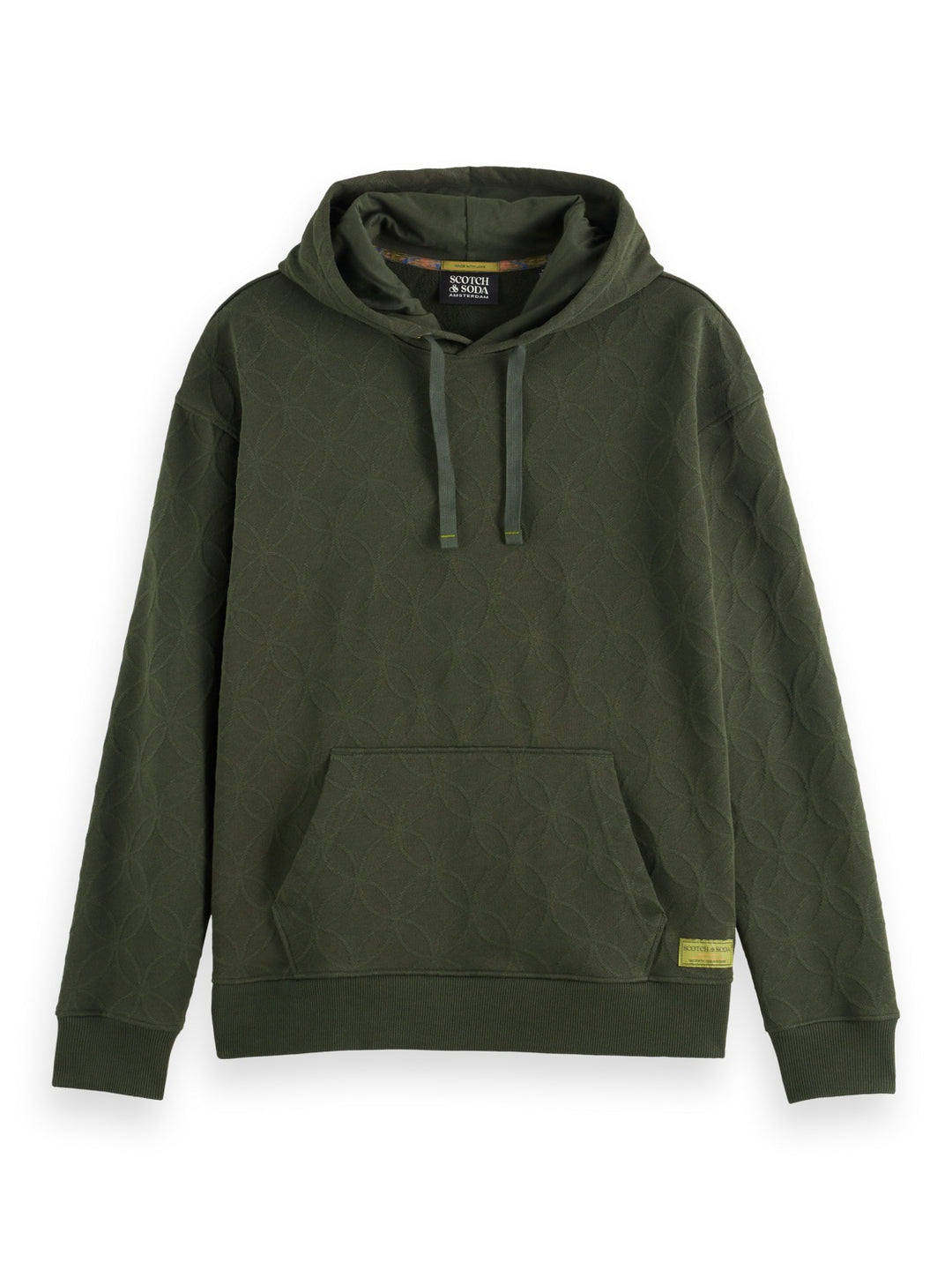 Jacquard Terry Hoodie in Heritage Green | Buster McGee