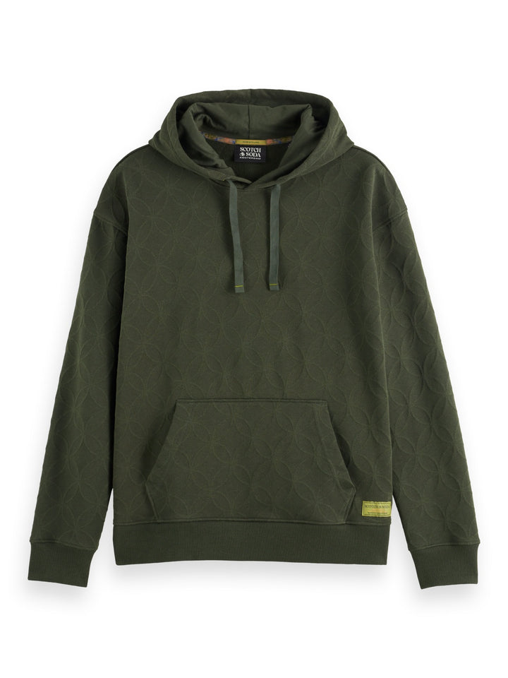 Jacquard Terry Hoodie in Heritage Green | Buster McGee