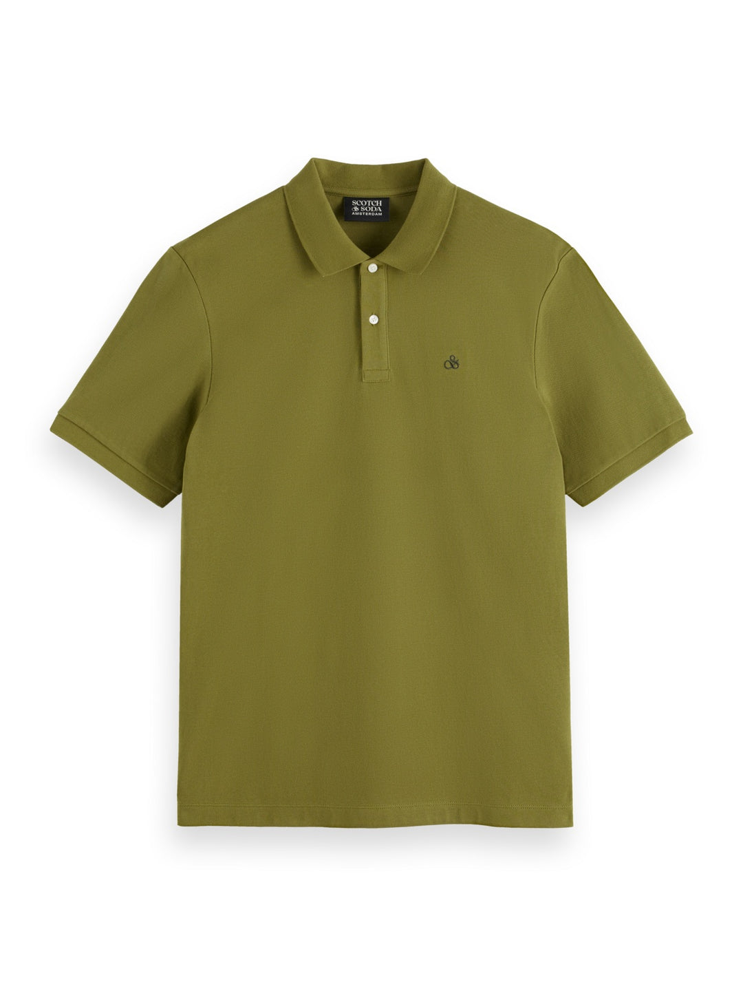 Organic Cotton Pique Polo in Moss Green | Buster McGee