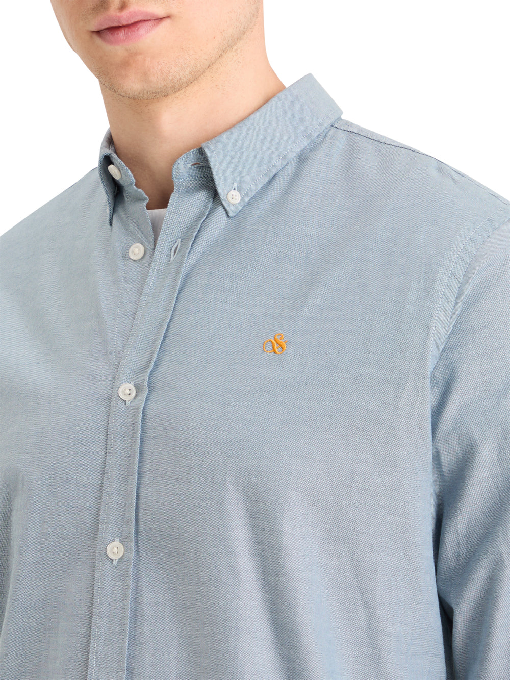 Scotch & Soda Essential Oxford Shirt in Heritage Blue | Buster McGee