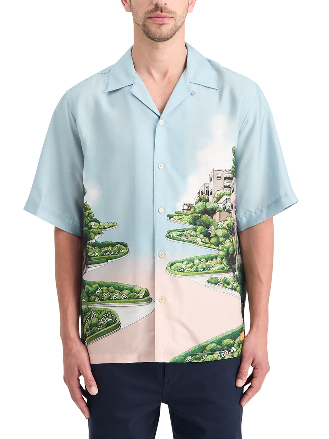 Relaxed Fit Tencel All-Over Printed Shirt | Buster McGee