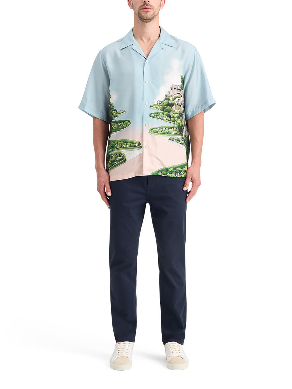 Relaxed Fit Tencel All-Over Printed Shirt | Buster McGee