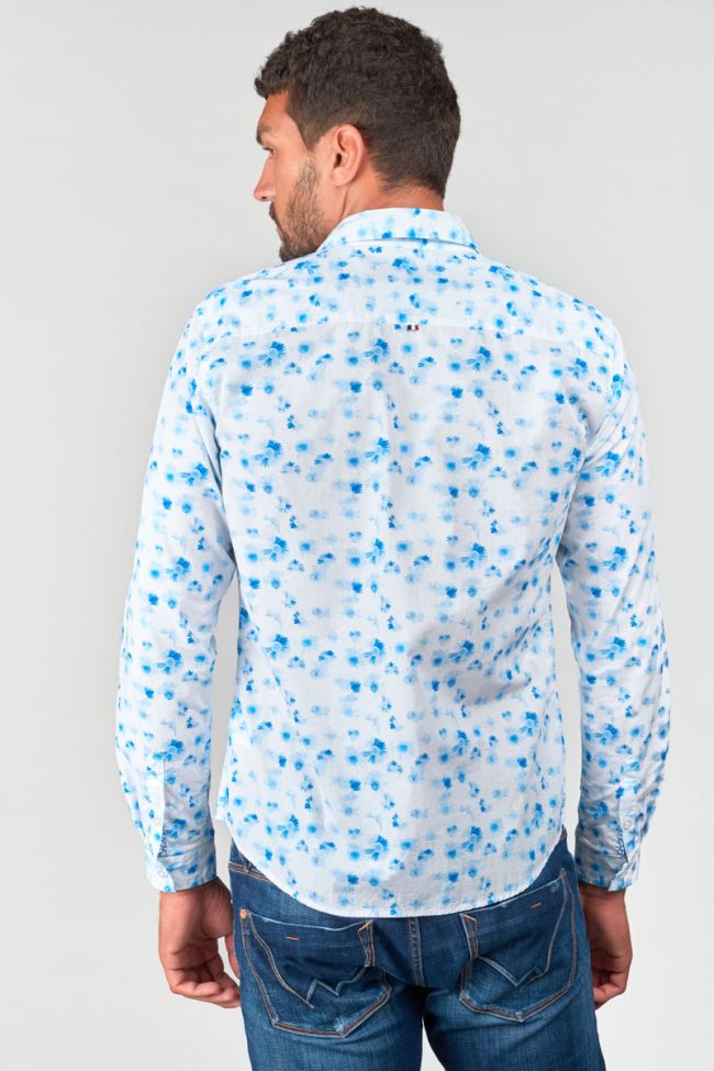 Rasel Floral Print Longsleeve Shirt in White | Buster McGee Daylesford