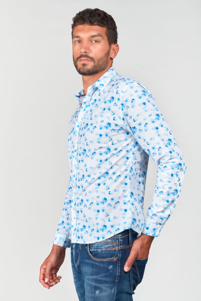 Rasel Floral Print Longsleeve Shirt in White | Buster McGee Daylesford