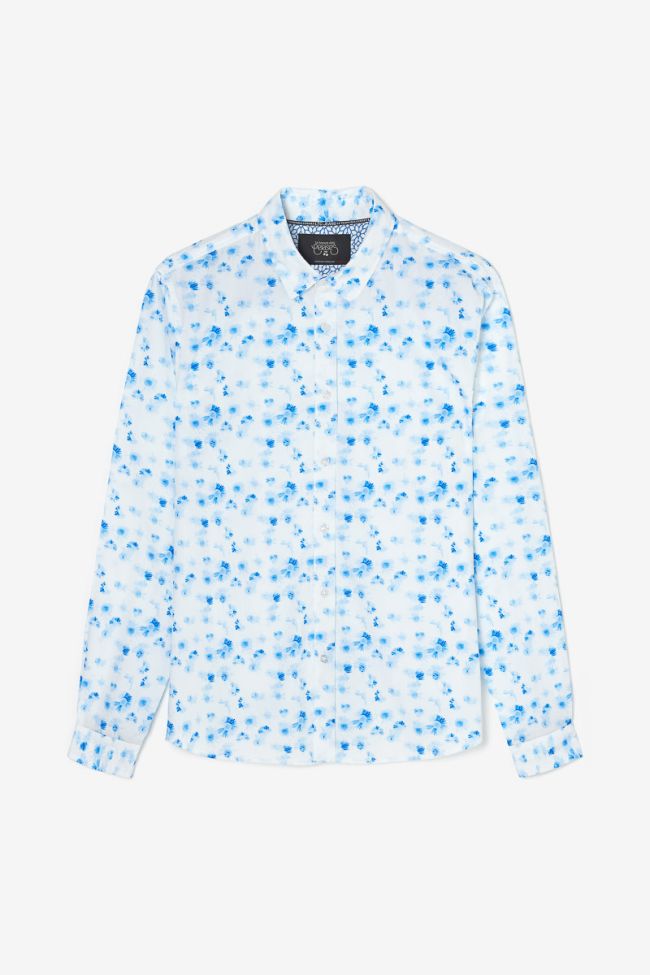 Rasel Floral Print Longsleeve Shirt in White | Buster McGee Daylesford