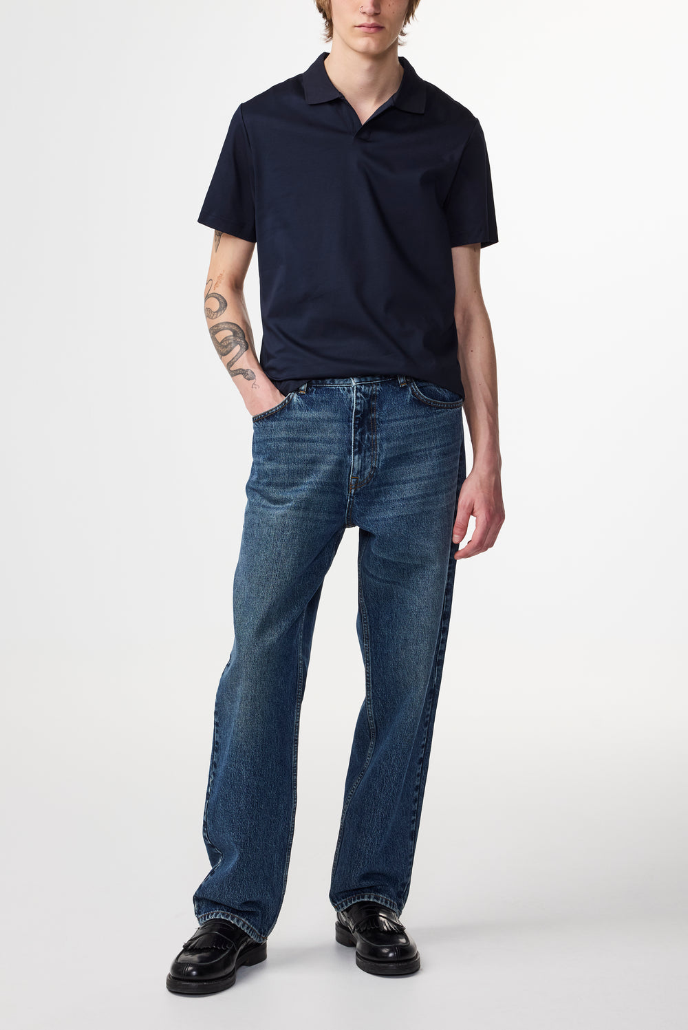 NN07 Paul 3525 SS Polo in Navy Blue | Buster McGee
