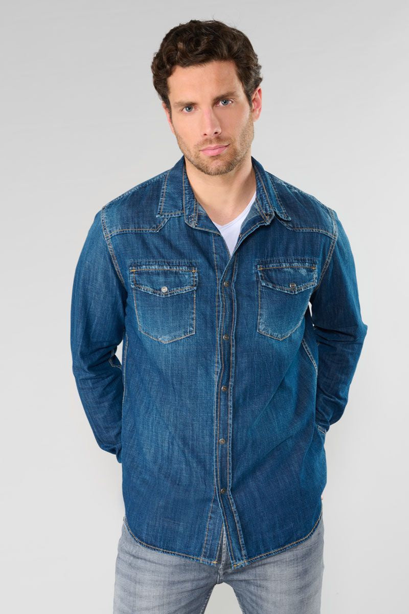 Juanito Denim Shirt in Blue | Buster McGee
