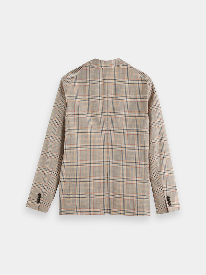 Scotch & Soda Single Breast Yarn Dyed Blazer in Soft Camel Check | Buster McGee