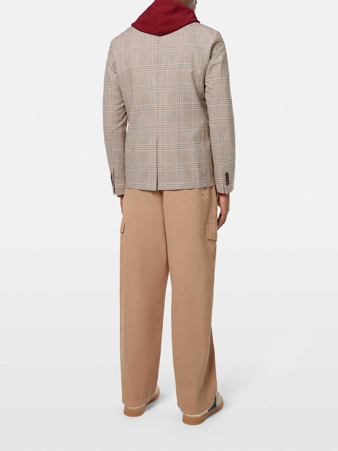 Scotch & Soda Single Breast Yarn Dyed Blazer in Soft Camel Check | Buster McGee