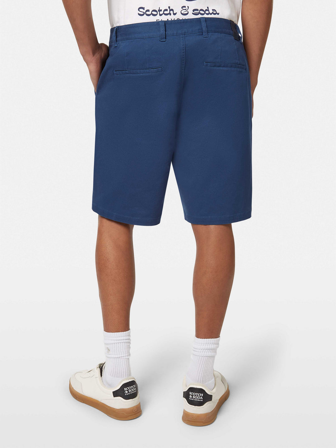 Scotch & Soda Stuart Chino Shorts in Atlantic Blue | Buster McGee