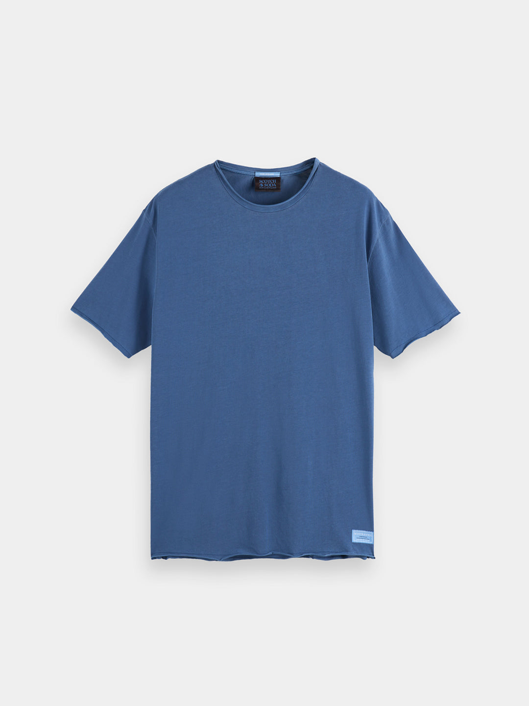 Scotch & Soda Raw Edge Crewneck Tee in Atlantic Blue | Buster McGee