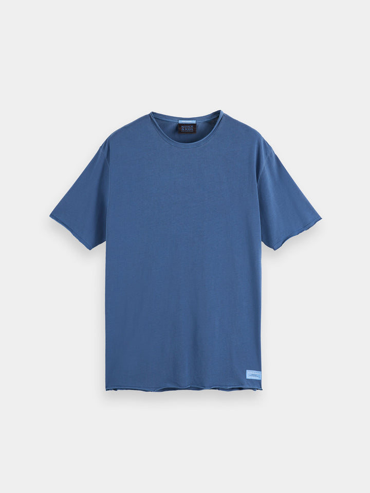 Scotch & Soda Raw Edge Crewneck Tee in Atlantic Blue | Buster McGee