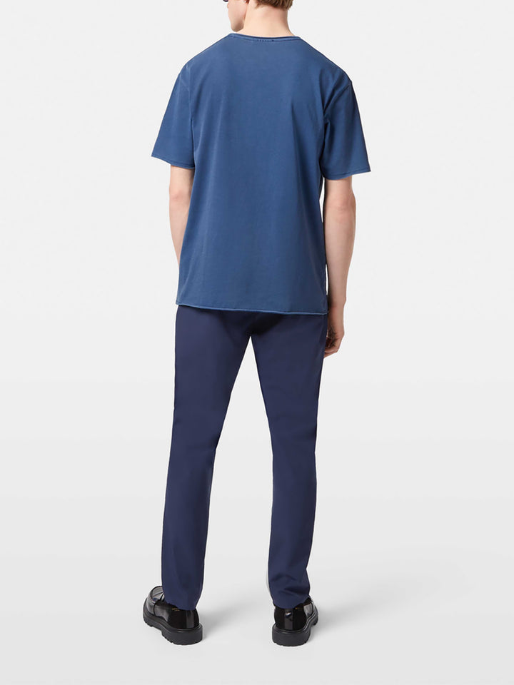 Scotch & Soda Raw Edge Crewneck Tee in Atlantic Blue | Buster McGee