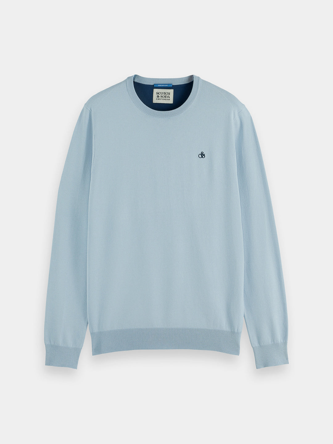 Scotch & Soda Crewneck Pullover in Shirting Blue | Buster McGee