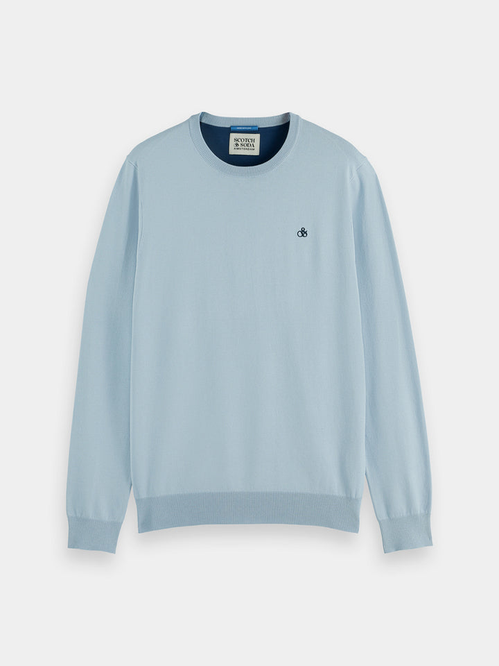 Scotch & Soda Crewneck Pullover in Shirting Blue | Buster McGee