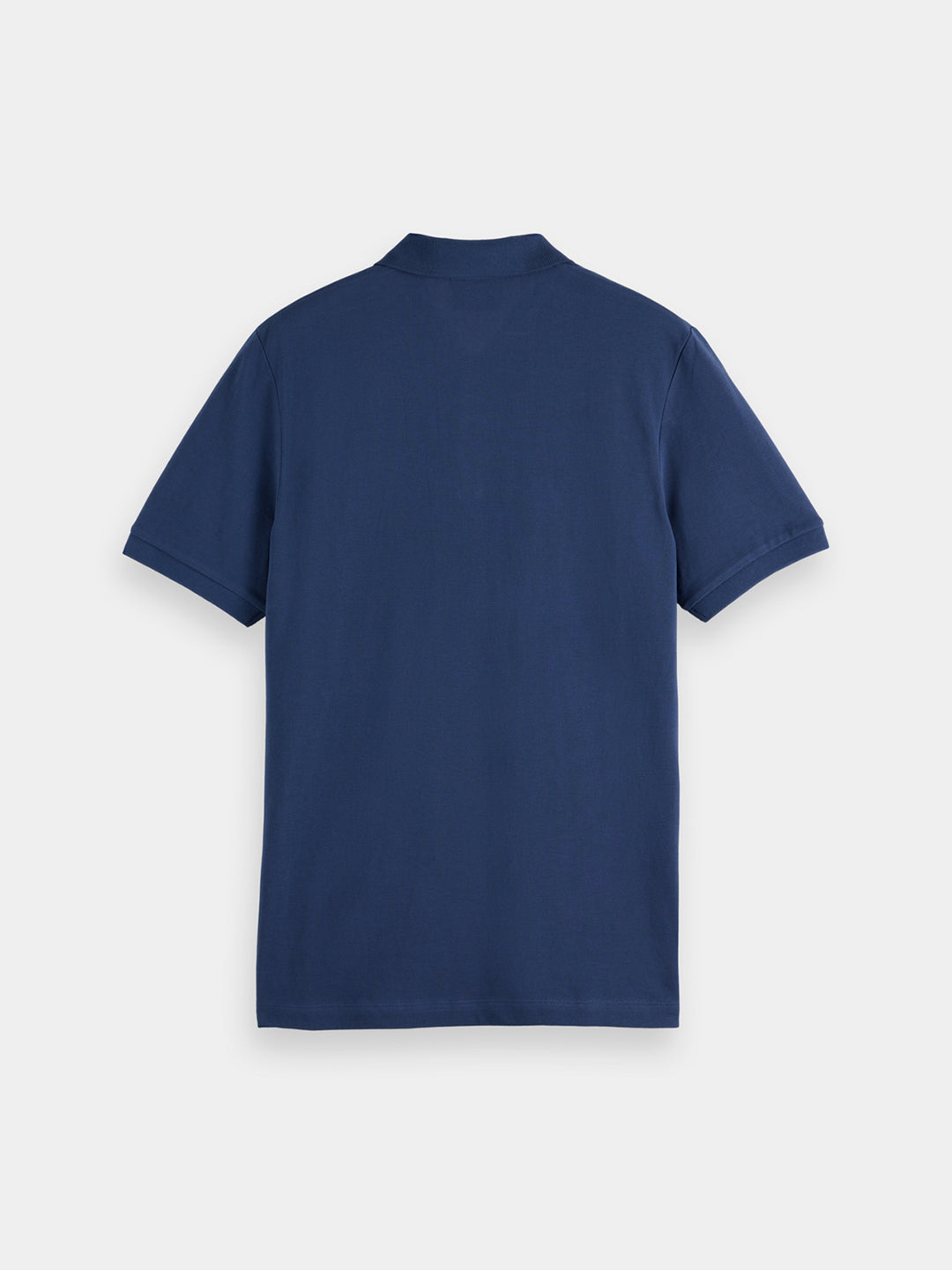 Scotch & Soda Logo Pique Polo Shirt in Atlantic Blue | Buster McGee