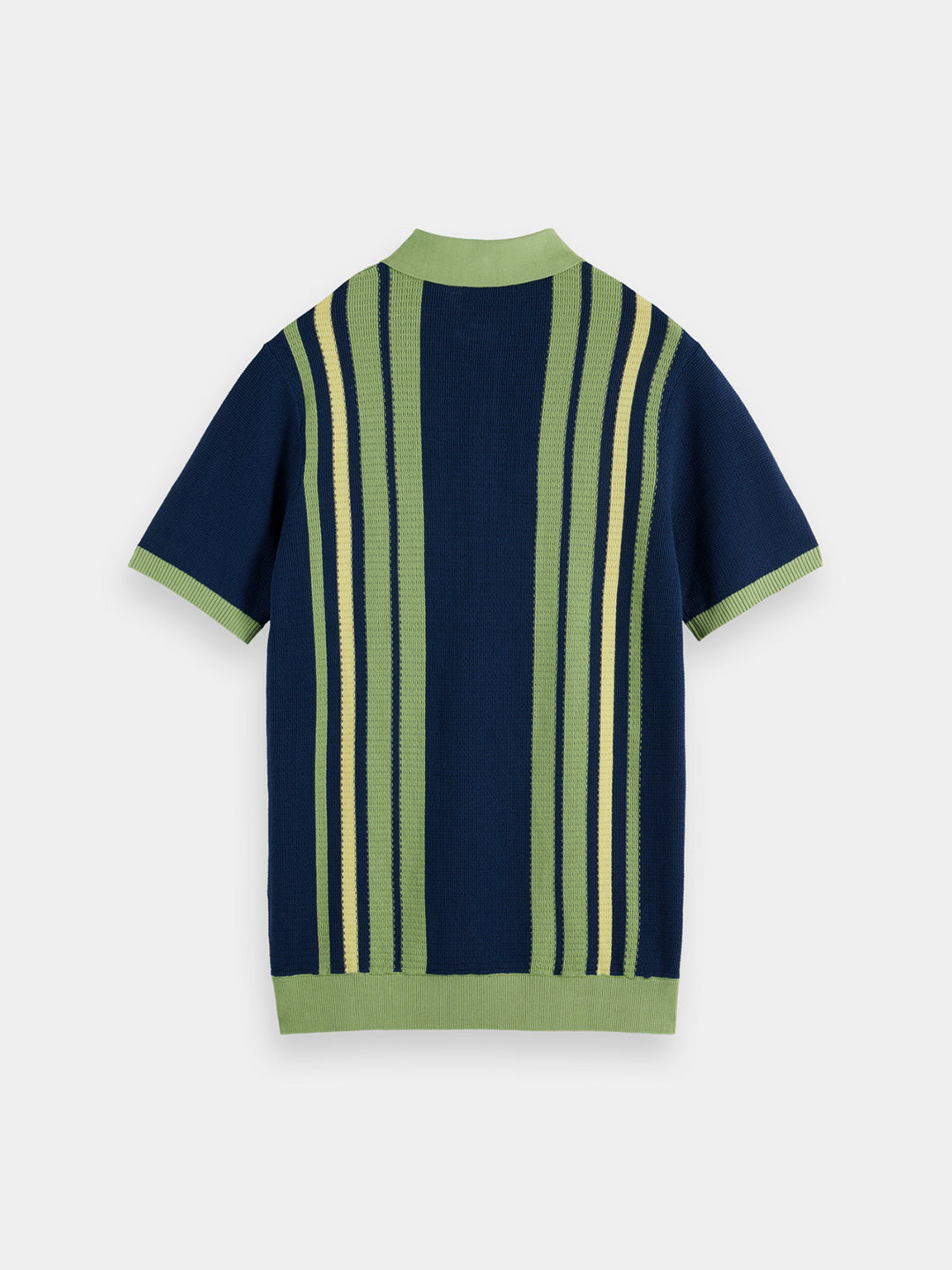 Scotch & Soda Structured Knitted Polo in Atlantic Blue | Buster McGee