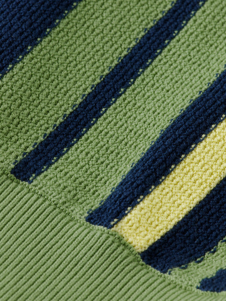 Scotch & Soda Structured Knitted Polo in Atlantic Blue | Buster McGee