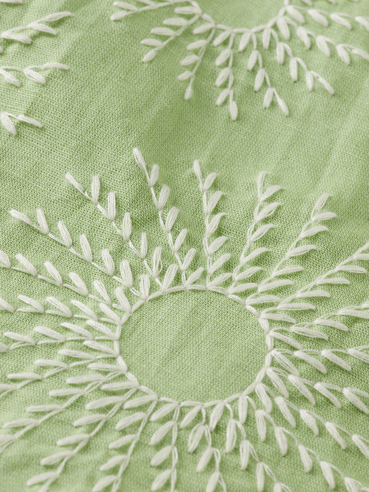 Scotch & Soda Embroidered SS Shirt in Pistachio | Buster McGee
