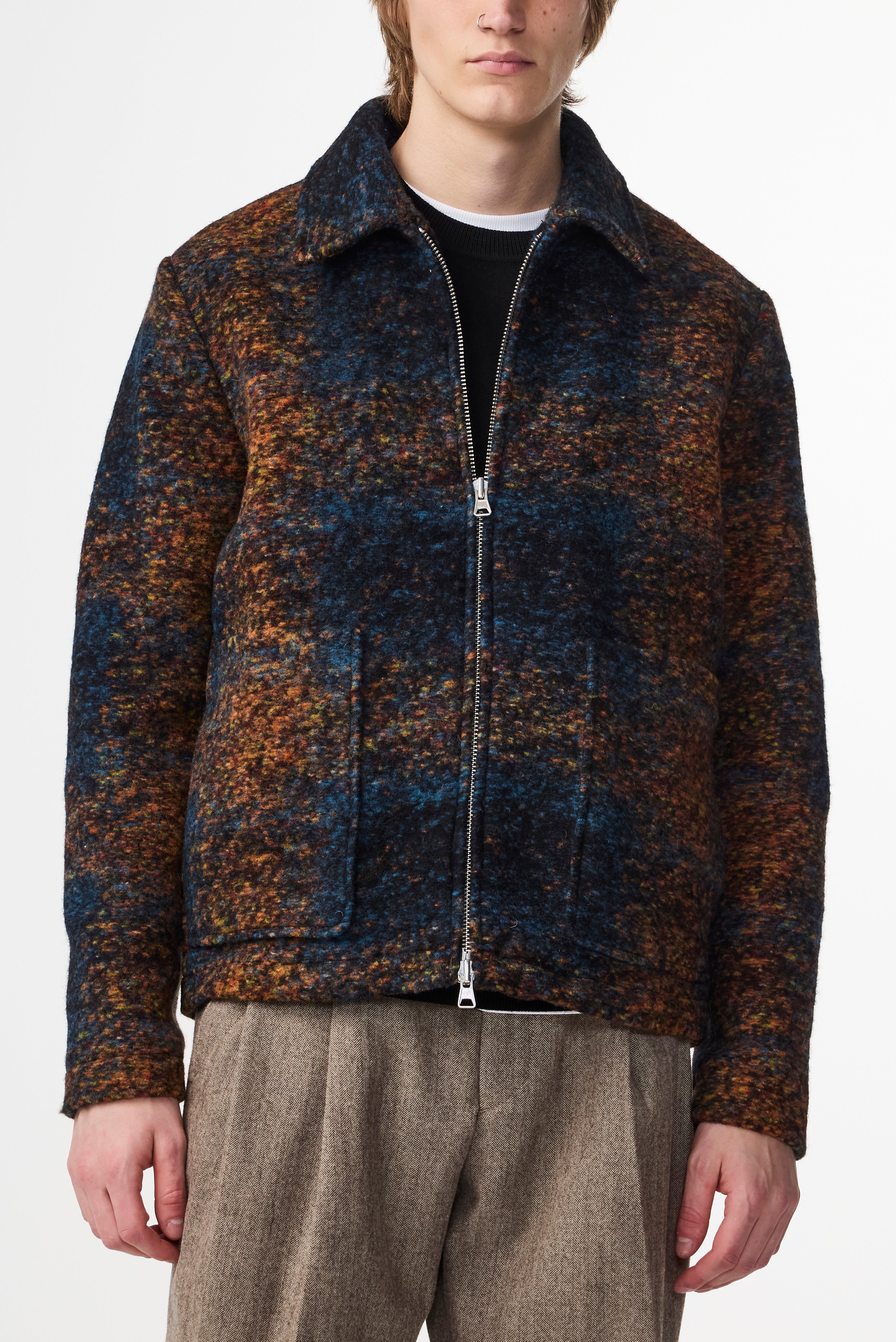 NN07 Gael 8267 Jacket in Blue Multi | Buster McGee Daylesford