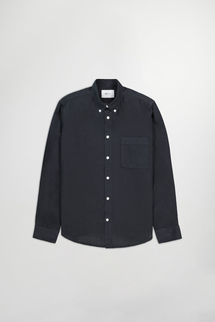 NN07 Arne BD 5655 Longsleeve Shirt in Black | Buster McGee