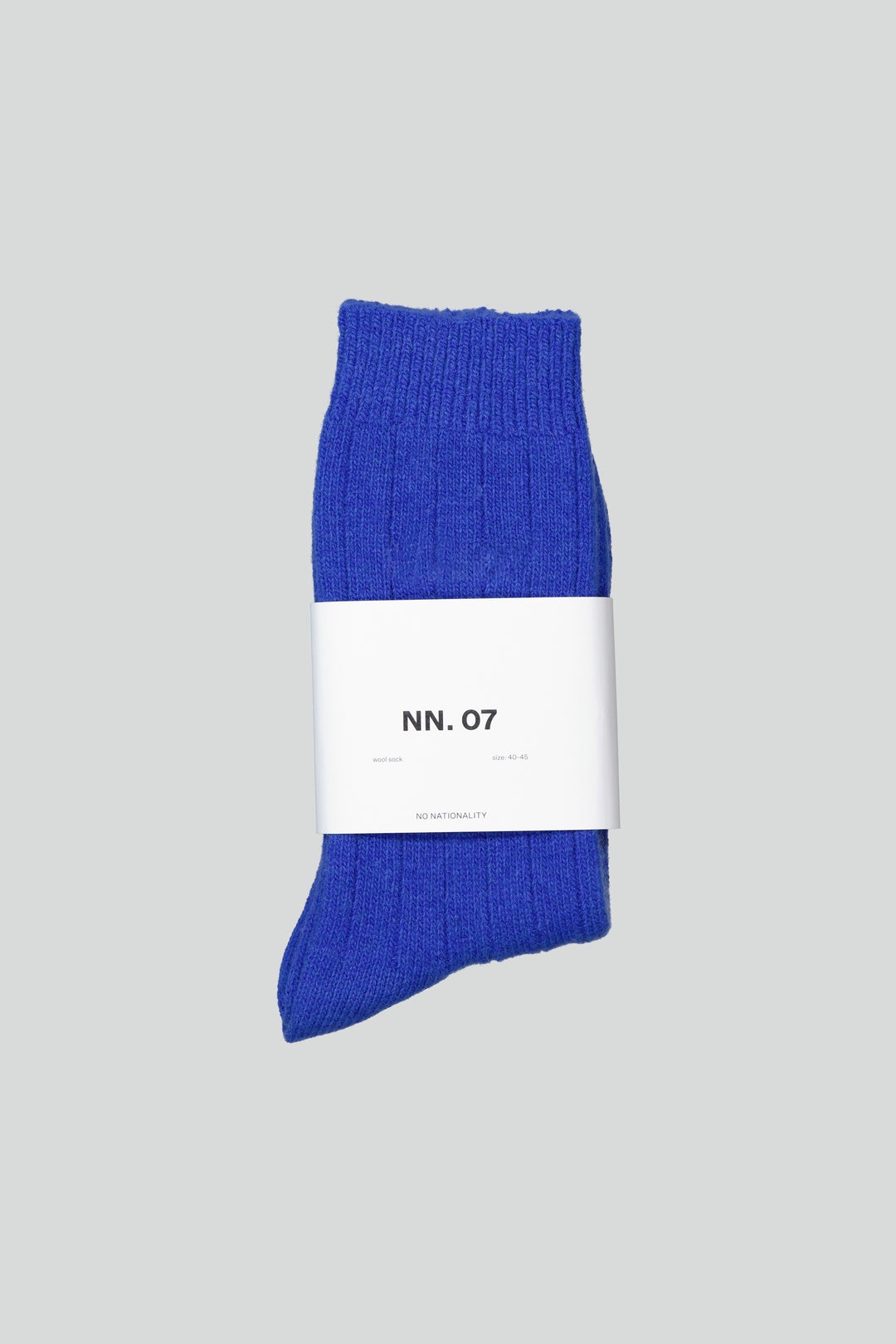 NN07 Sock One Logo 9055 Wool Sock in Olympic Blue | Buster McGee