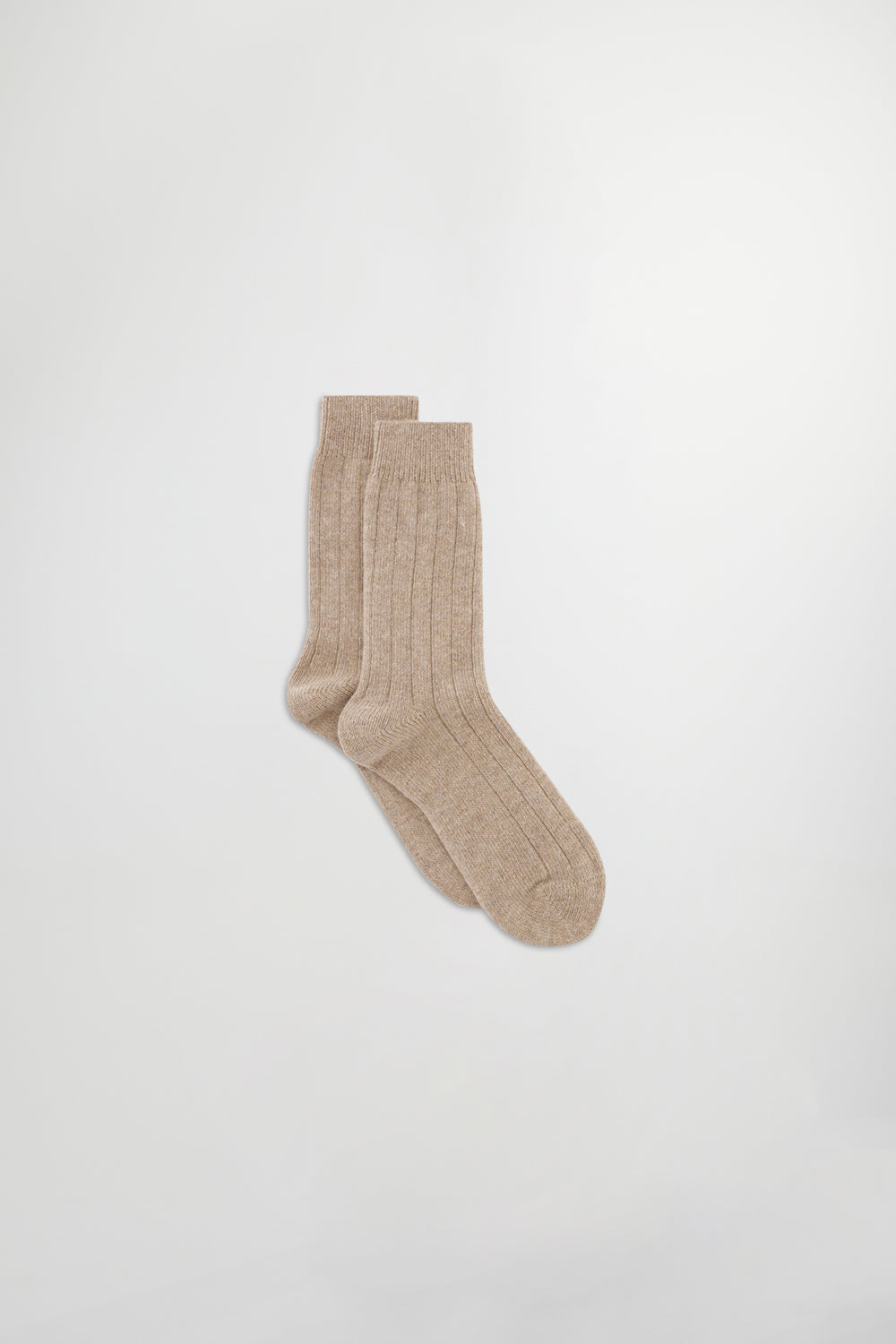 NN07 Sock One Logo 9055 Wool Sock in Timber Wolf | Buster McGee