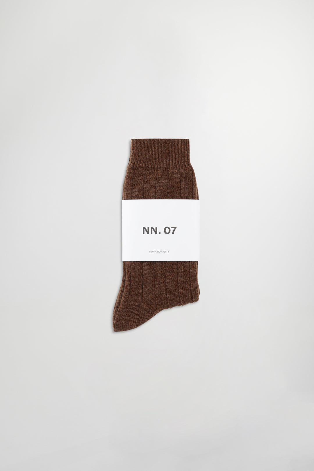 NN07 Sock One Logo 9055 Wool Sock in Red Brown | Buster McGee
