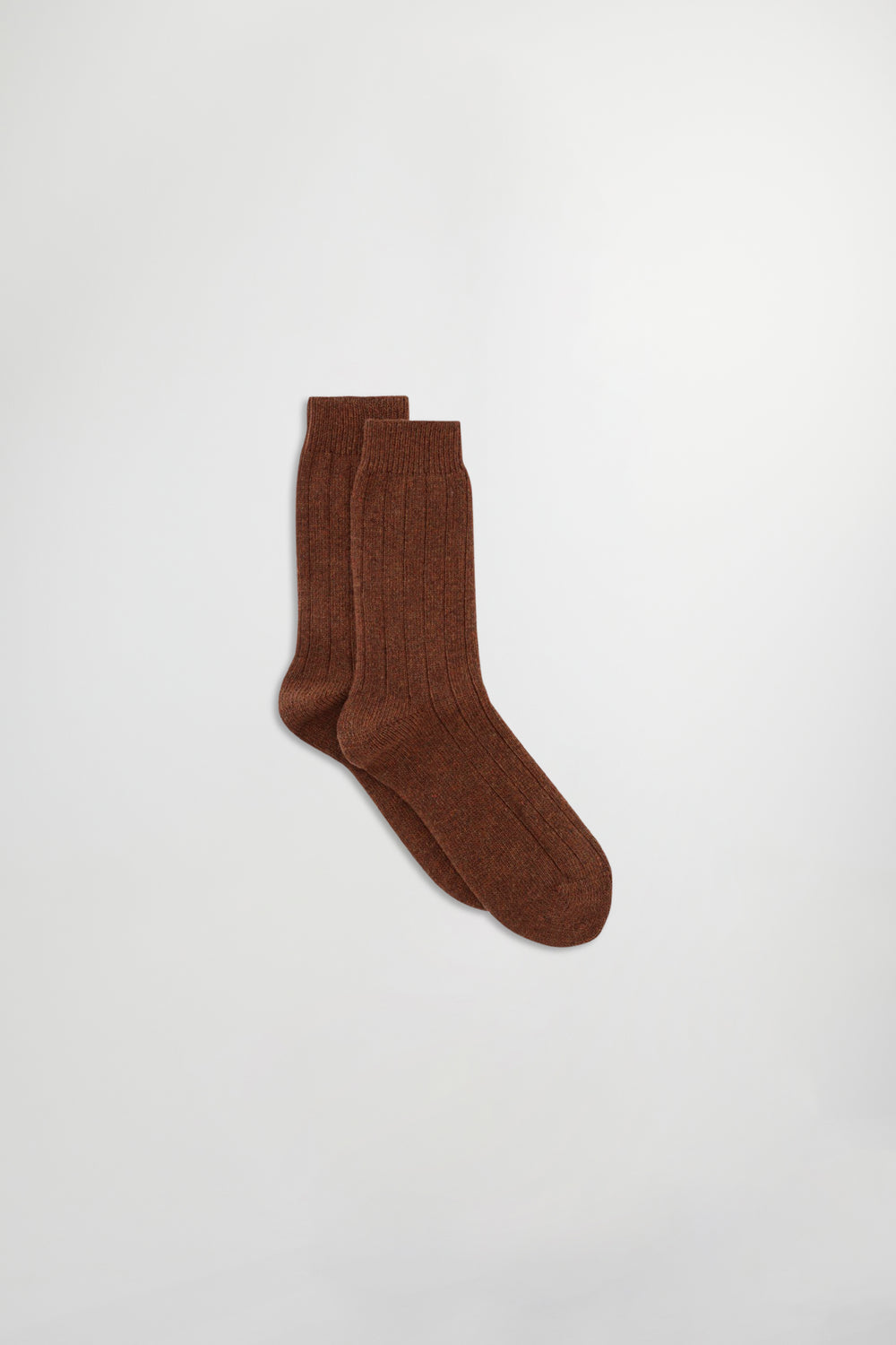 NN07 Sock One Logo 9055 Wool Sock in Red Brown | Buster McGee