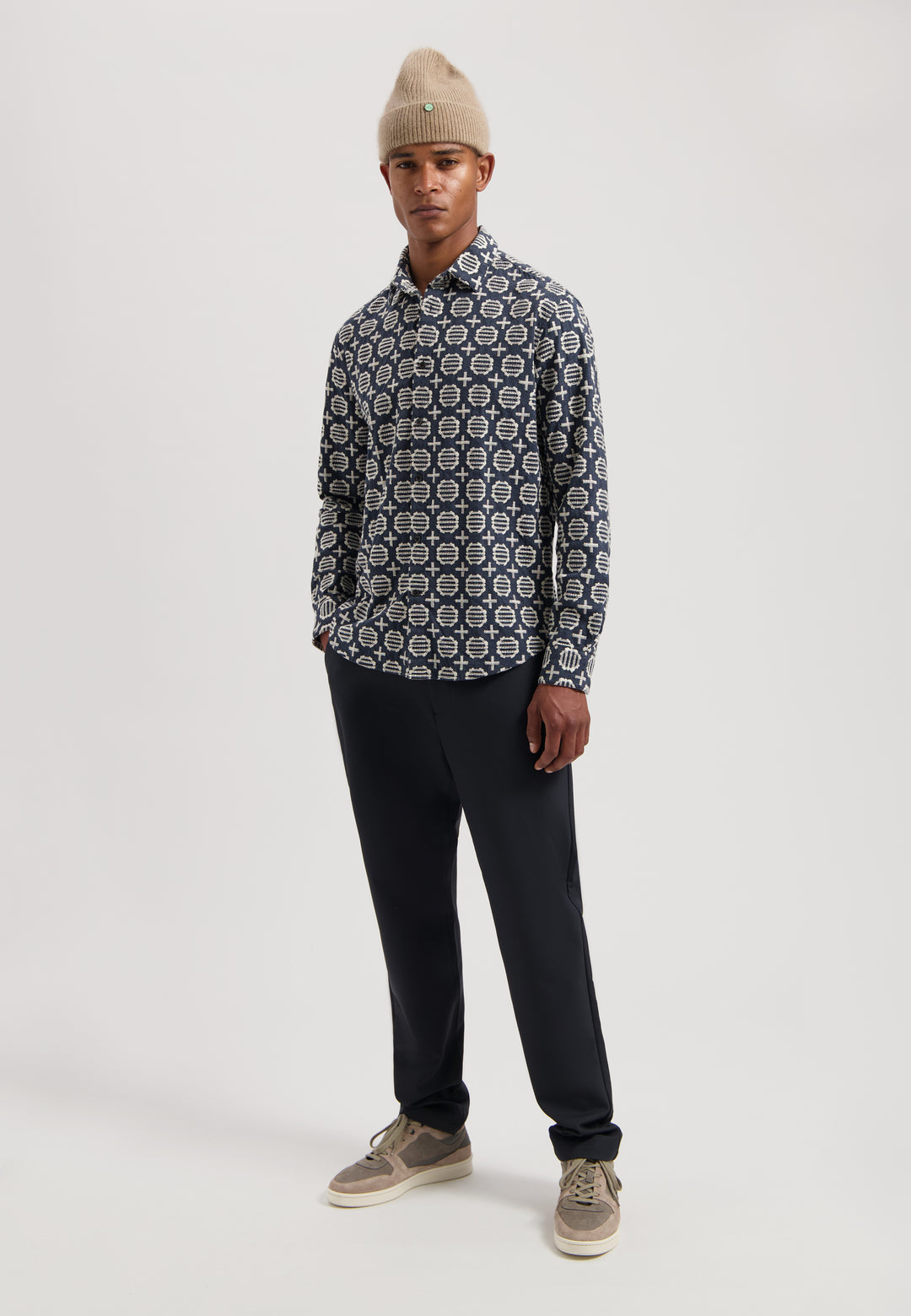 DSTREZZED Ray Longsleeve Shirt in Collegiate Blue | Buster McGee