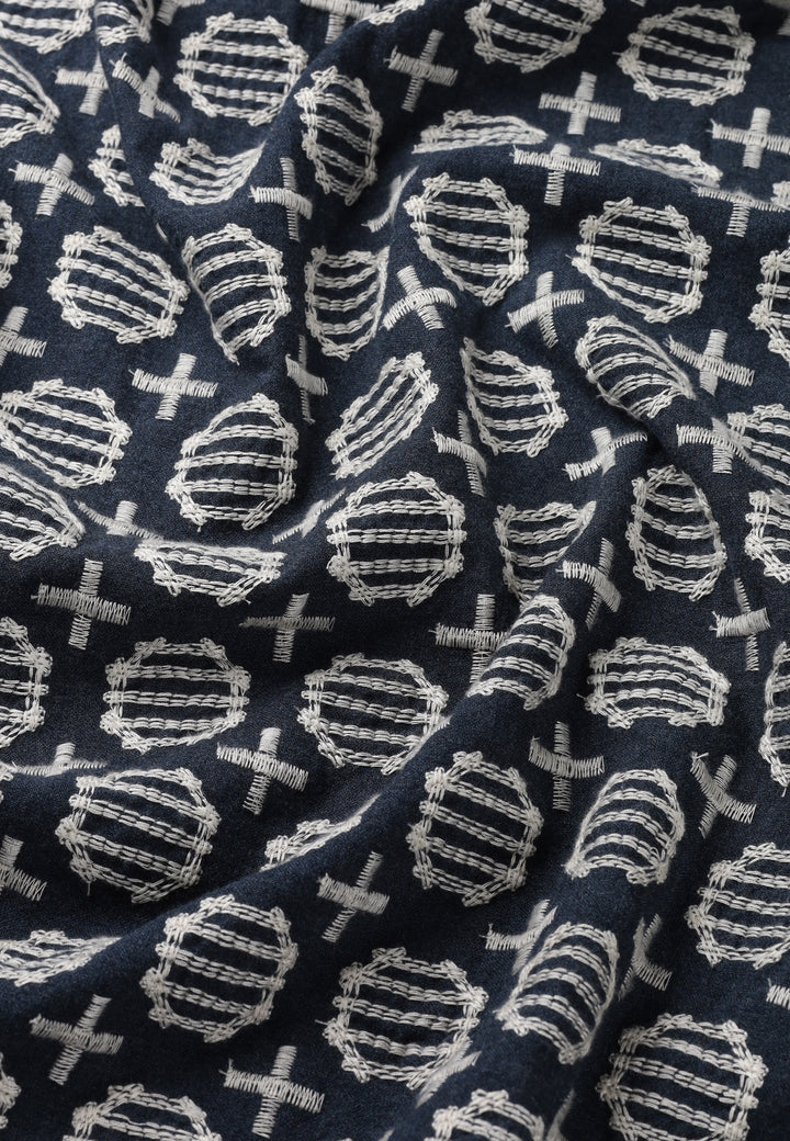 DSTREZZED Ray Longsleeve Shirt in Collegiate Blue | Buster McGee