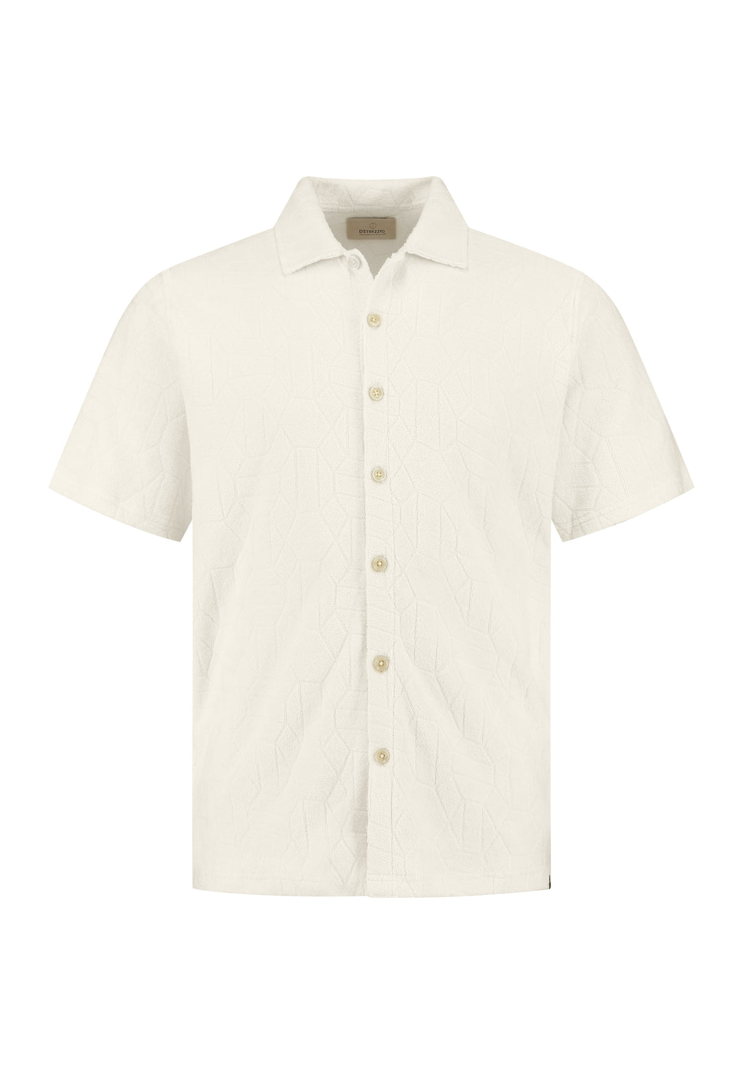Dstrezzed Myron Jacquard Towelling Shirt in Offwhite | Buster McGee