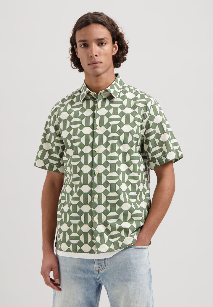Dstrezzed Aly Shortsleeve Shirt in Light Army | Buster McGee